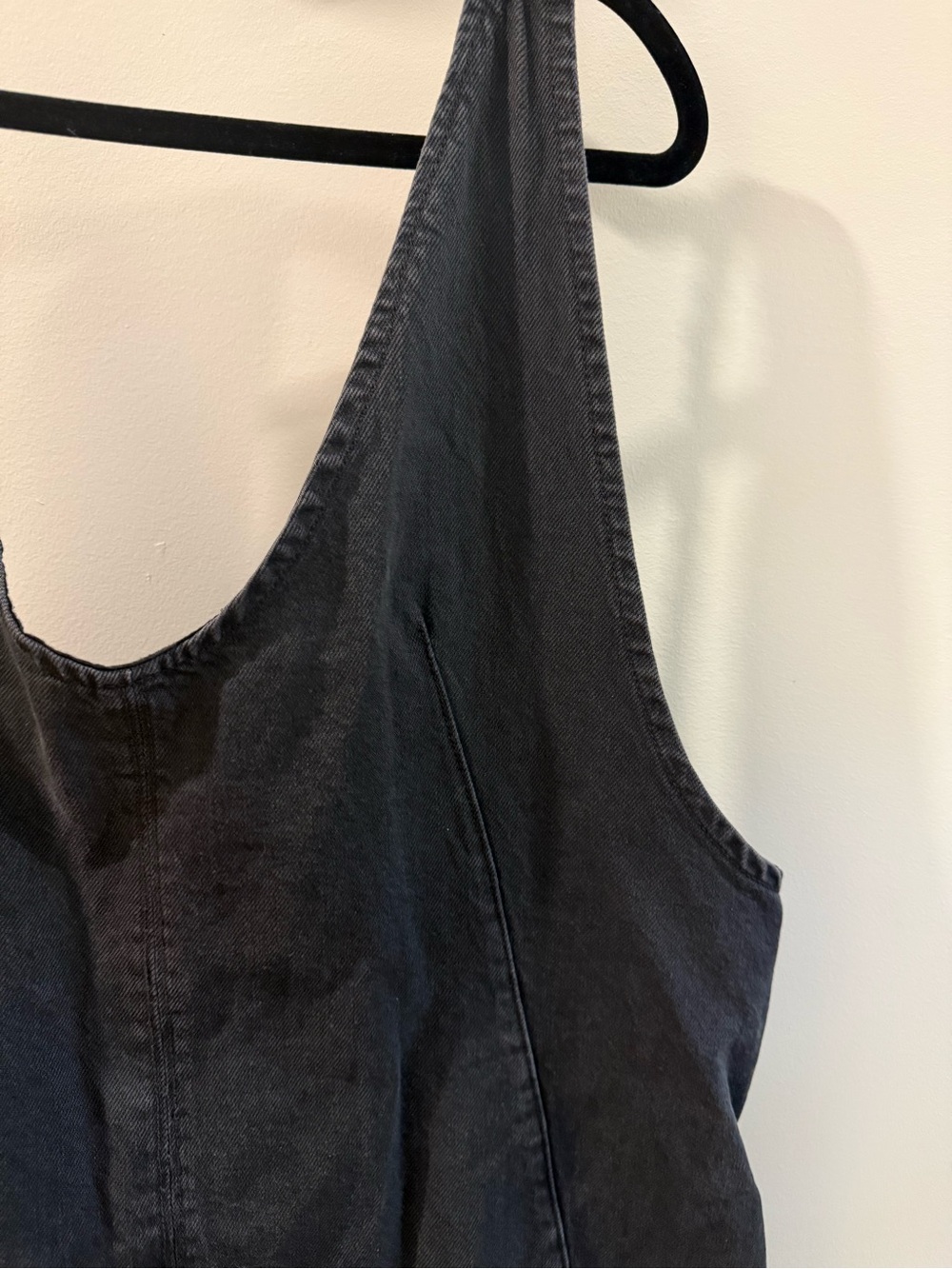 We The Free Dark Gray Scoop Neck Sleeveless Romper - Picture 2 of 8